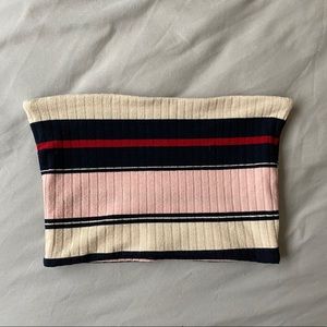 TOPSHOP Multicolored Tube Top